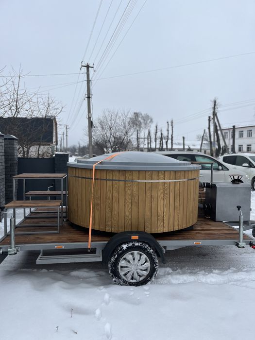 Чан на колесах / мобільний баний чан