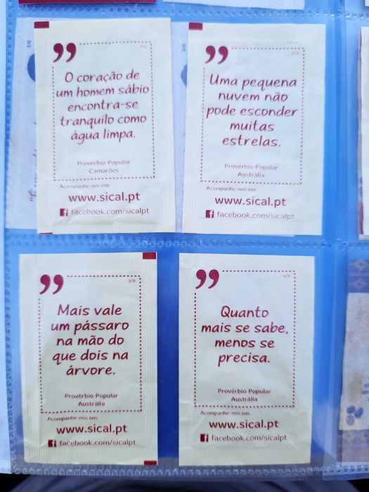 Pacotes de açúcar Sical "Na origem de um bom café e um provérbio II"