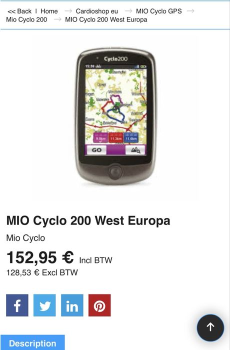 Computer bike. Gps bike