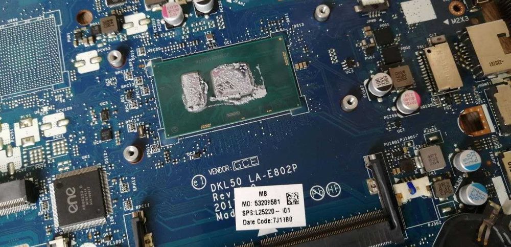 Материнська плата HP 250 G6 DKL50 LA-E802P Rev1.0 Core i3-7020U 2xDDR4