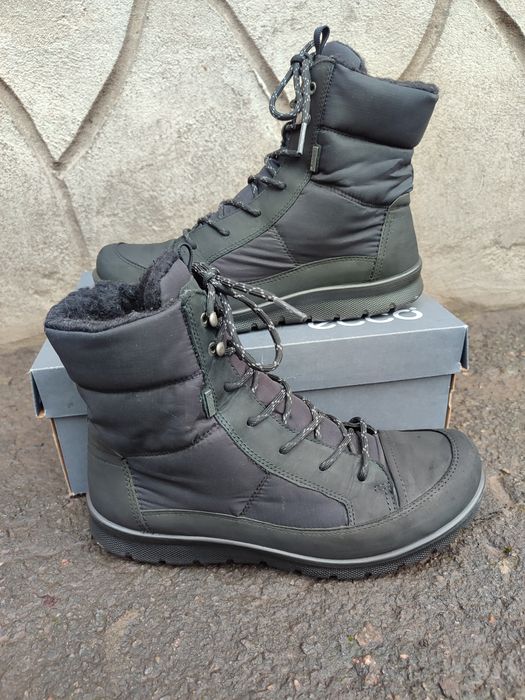 Ecco 39 чоботи жіночі зимові черевики сапоги теплі ботинки взуття ессо