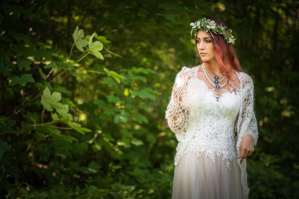 Chusta do ślubu, szydełkowa chusta handmade, narzutka ślubna, moher