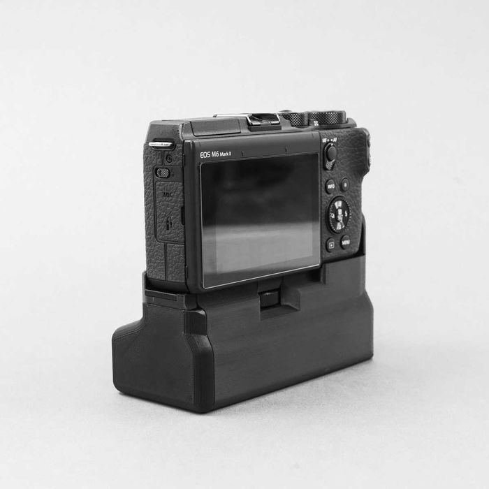 Punho para canon M6 mark II - Aumenta a autonomia de 4 a 12 vezes .