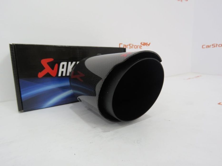 Ponteira Look Akrapovic Carbono + Preto 90mm