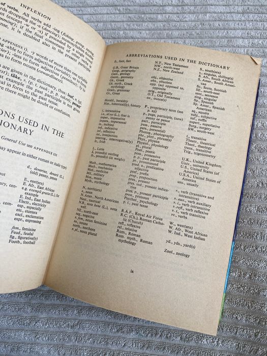 słownik The Oxford School Dictionary 1974