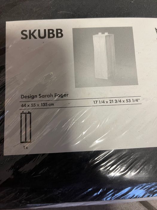 Szafa wisząca materiałowa ze stelażem ściennym IKEA