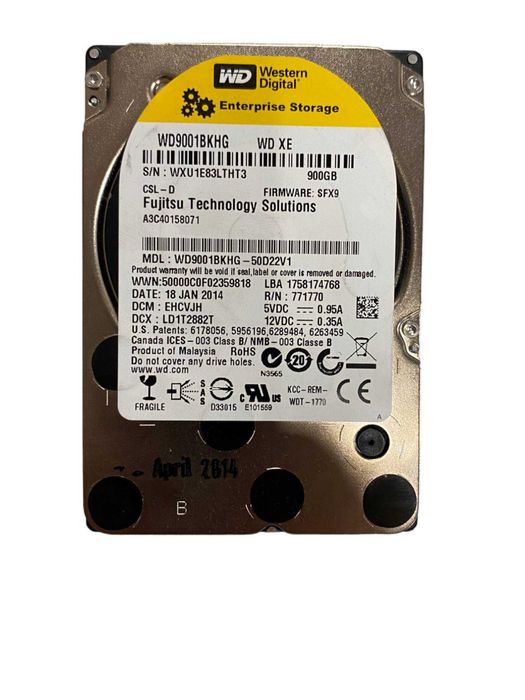 WESTERN DIGITAL WD9001BKHG 900GB 2.5 SAS HDD 10K 6GB/s64284484408322120