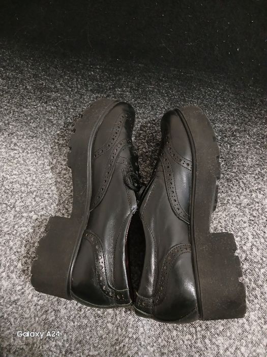 Туфли кожаные женские черные