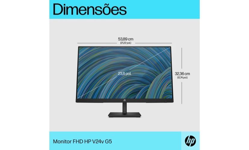 Monitor HP V24V (23.8" - FHD - VA) - Excelente estado
