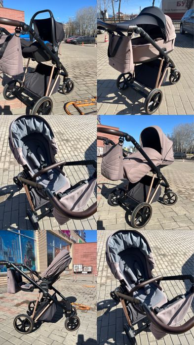 Коляска 3в1 Roan Ivi  Cocoa Rose Gold