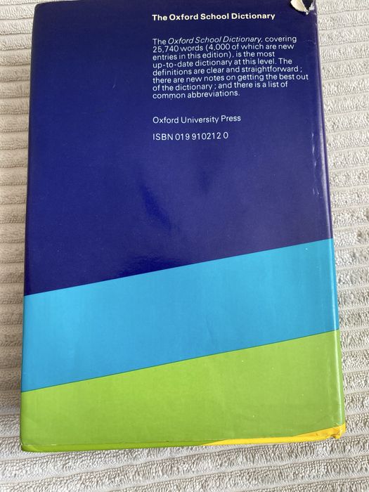 słownik The Oxford School Dictionary 1974