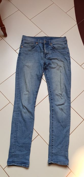 Spodnie jeansowe 32 na 34 skinny denim męskie