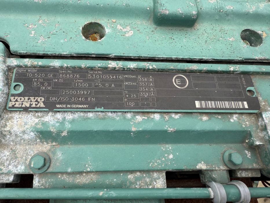 Silnik VOLVO PENTA TD520 GE koparka ładowarka przesiewacz