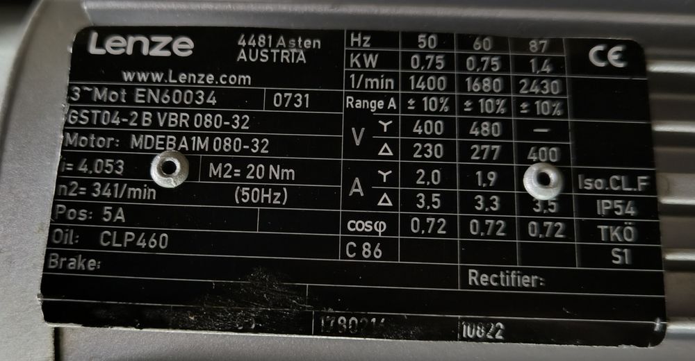 0,75 квт 340 об. Мотор редуктор Lenze. Электродвигатель с редуктором