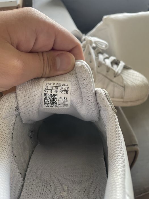 Sapatilhas adidas superstar brancas tamanho 43