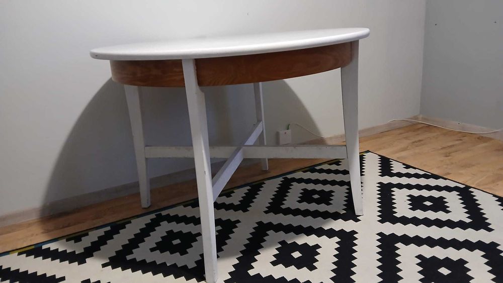 Stół okrągły Ikea z drewna klejonego