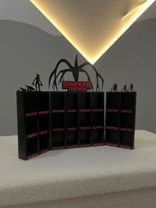 Полиця Великий Розкладний Дім для Фігурок Stranger Things Kinder Joy Funko Pop Stand Для 24 Фігурок з СеріаЛу
