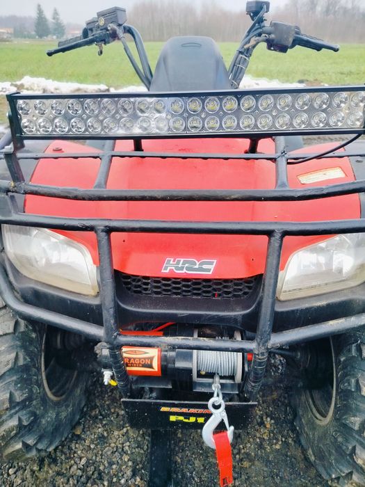 Quad 4x4 Honda trx350 pług do śniegu wciągarka lampa led