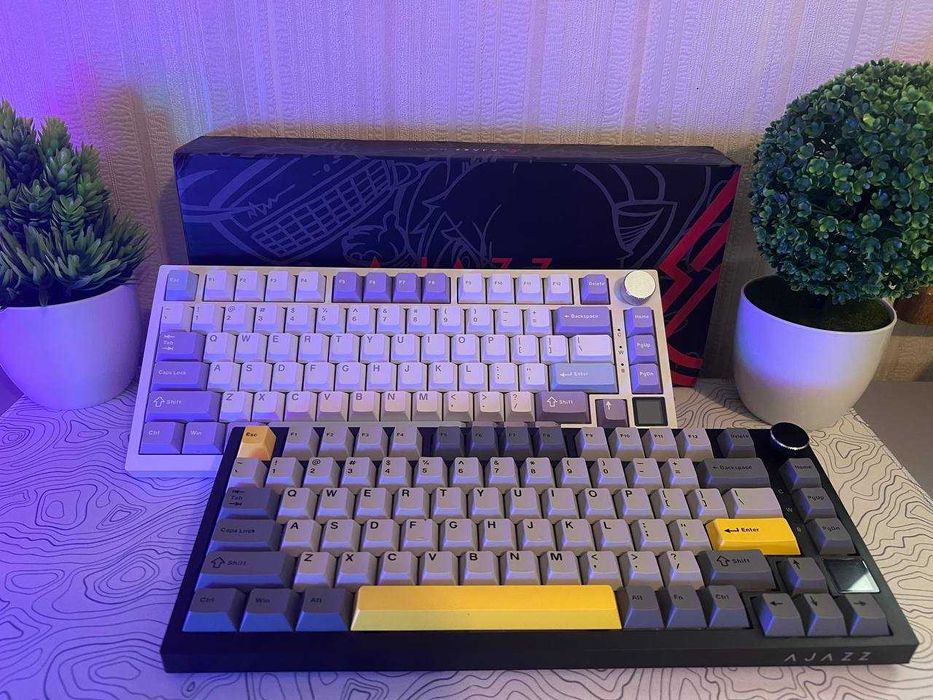 Нові AJAZZ AK820 PRO 75% GIFT бездротова механічна клавіатура TRI-MODE