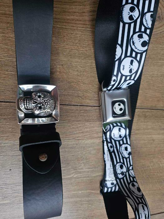 Ремень пояса череп 950 натуральна шкіра ART Made in Italy Buckle Down