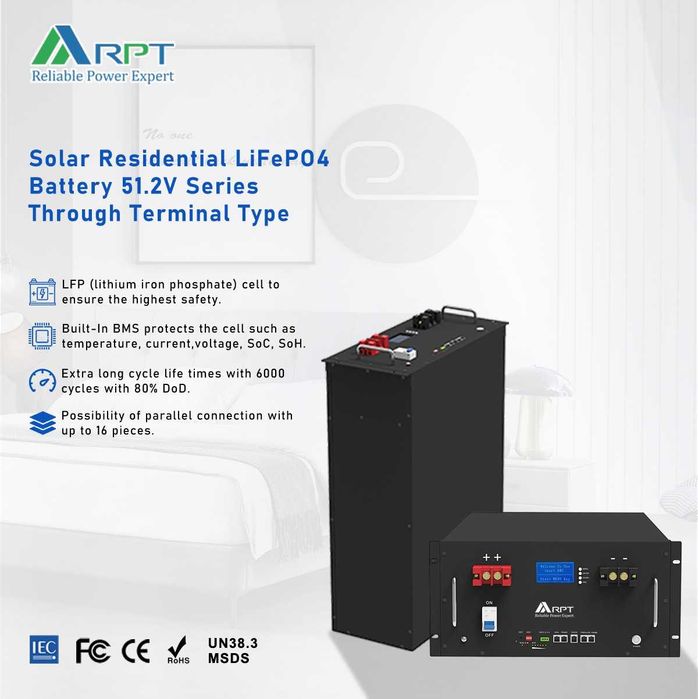 В наявності Київ LiFePO4 10kWh 51,2V Акумулятор інвертора