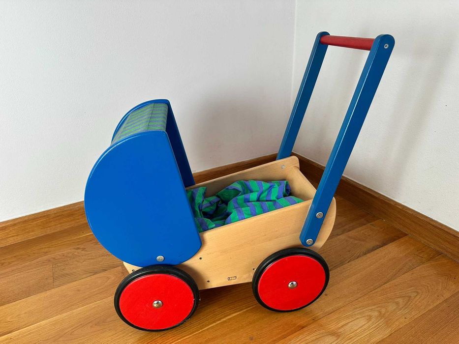 wózek dla lalki drewniany Baio