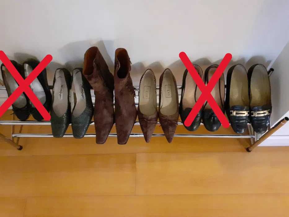 Sapatos pele (3) + botas pele - baixa de preço