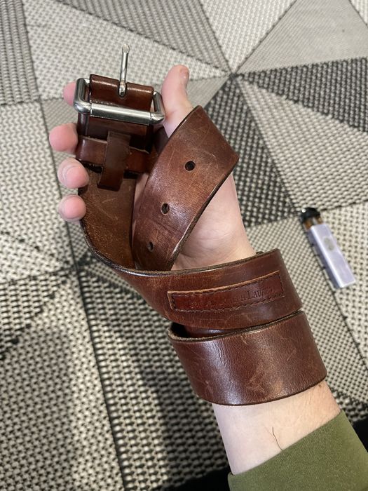 Кожаный ремень polo ralph lauren