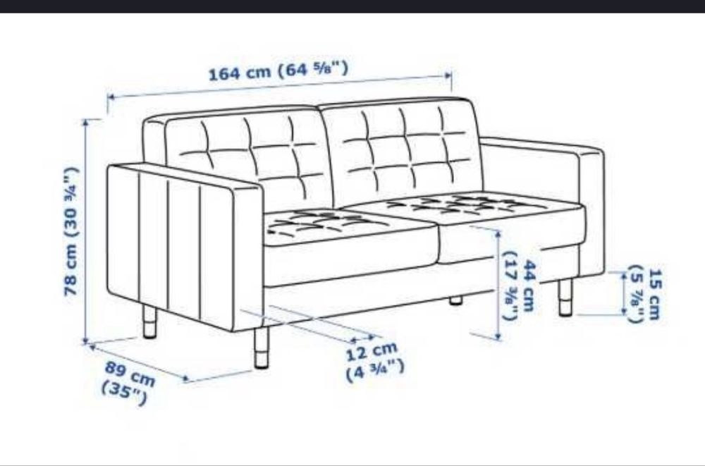 Sofa landskrona 2 osobowa