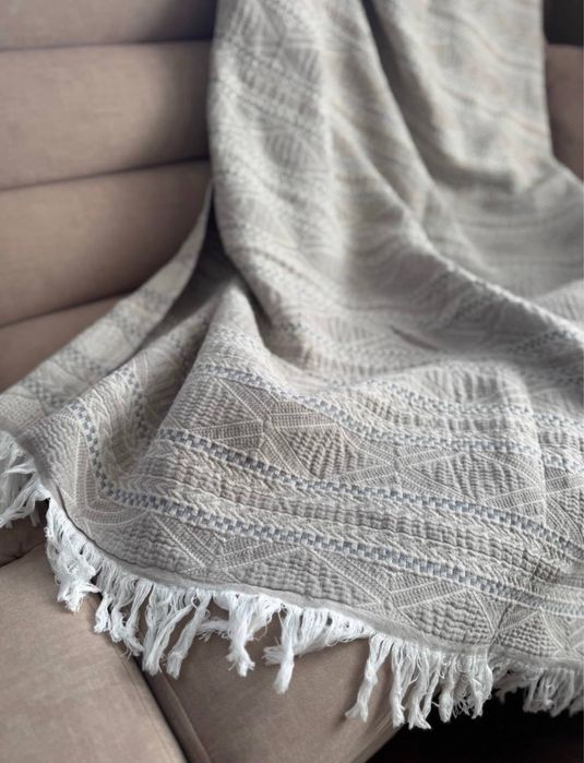 Новинка 2026! Муслінове покривало муслиновое покрывало мусліновий плед