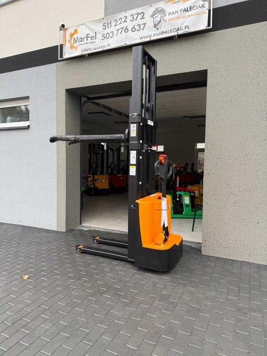 Paleciak elektryczny podnośnikowy masztowy sztaplarka 1200kg 1500kg
