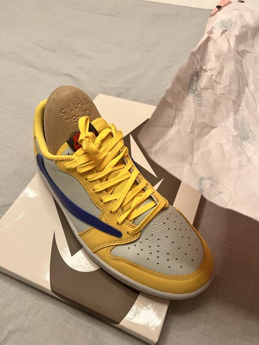 Nike Travis Scott x Air Jordan 1 Low OG «Canary»: 20 000 грн