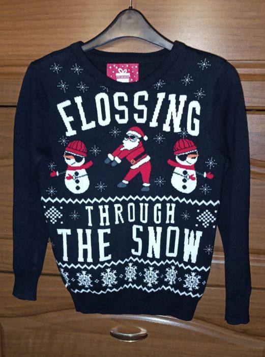 Светрик, кофта Різдвяна або Новорічна primark на 8-9 років  унісекс