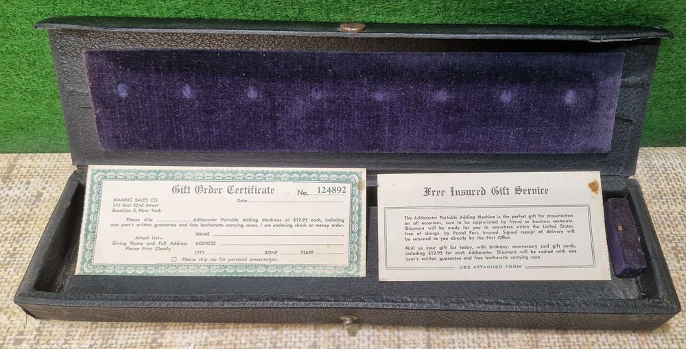 Addometr Addometer - stara maszyna licząca - rzadkość !!!