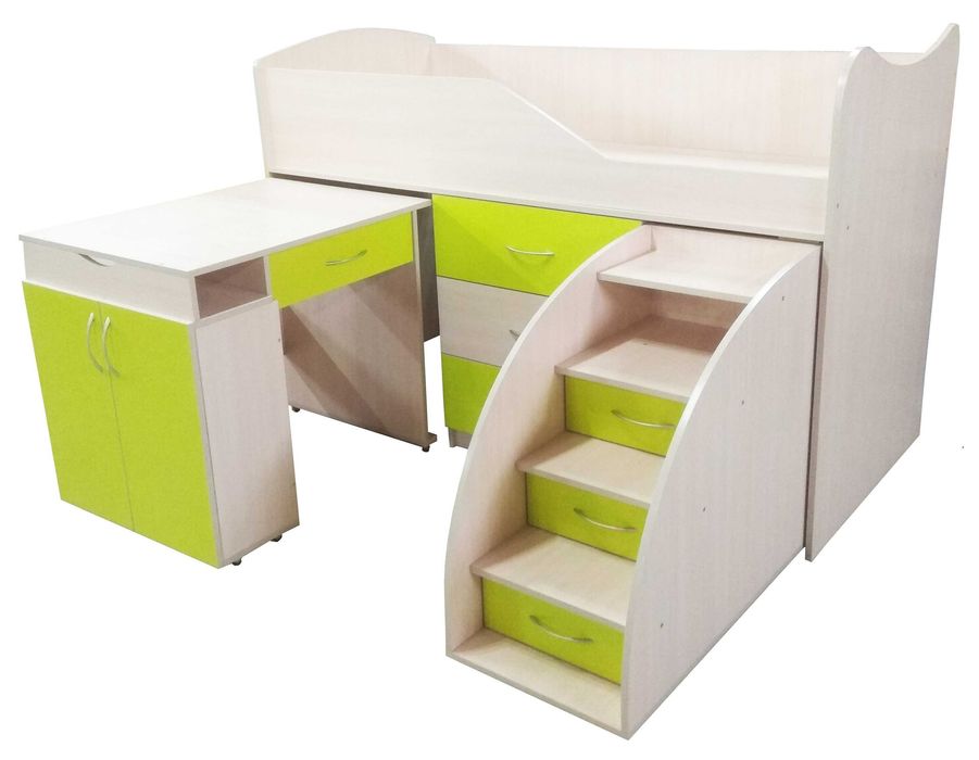 Ліжко чердак бедрум + комод + шафка стіл кровать горище 180х80см