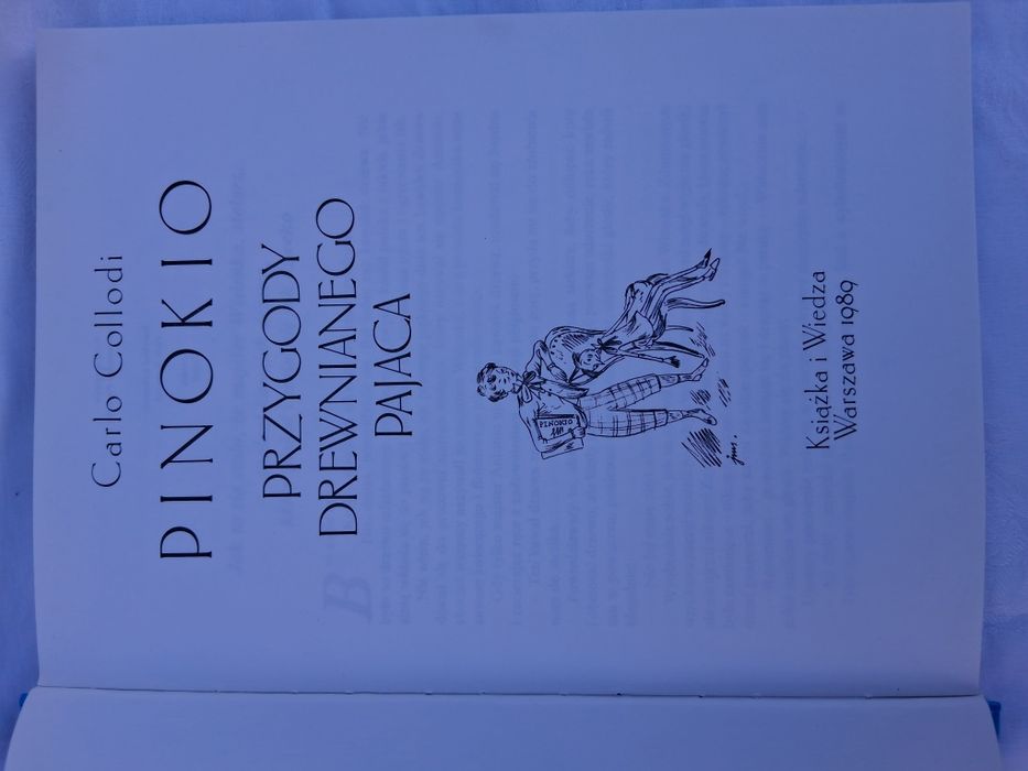 Pinokio 1989 ksiazka