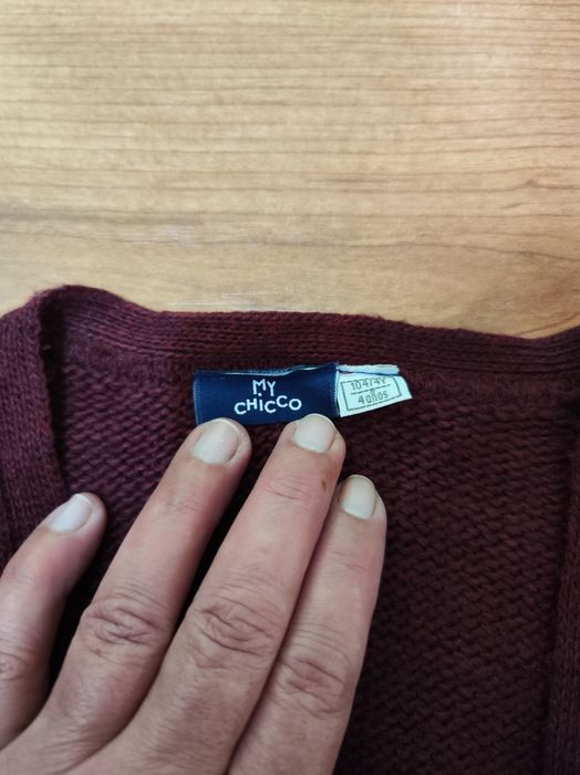 Casaco bordeaux de menina da Chicco
