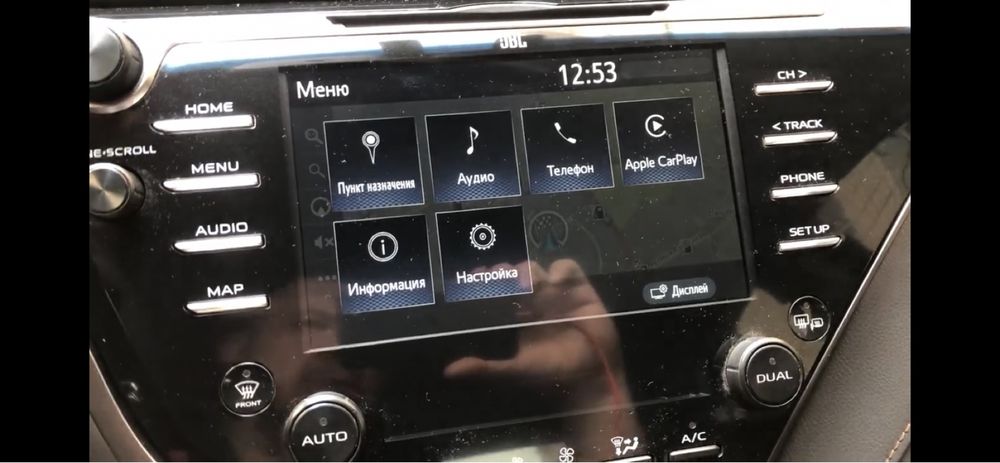 CarPlay и Android Auto в Тойота Камри 70 JBL, Toyota Camry 70 Оригинал