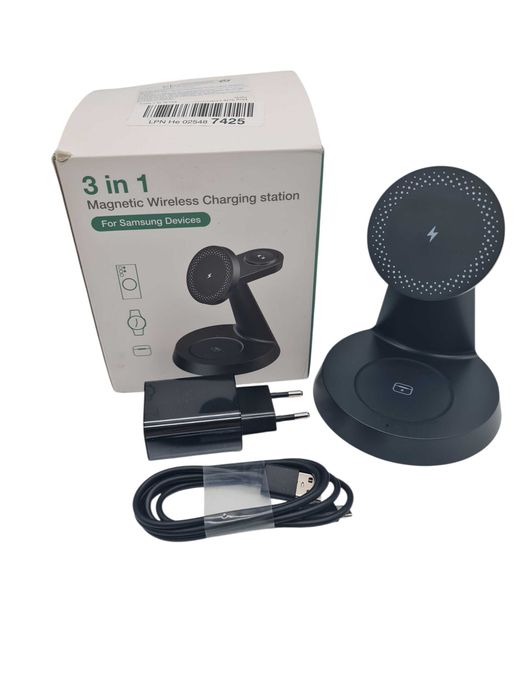 Magnetyczna Bezprzewodowa Stacja Ładująca SAMSUNG 3W1