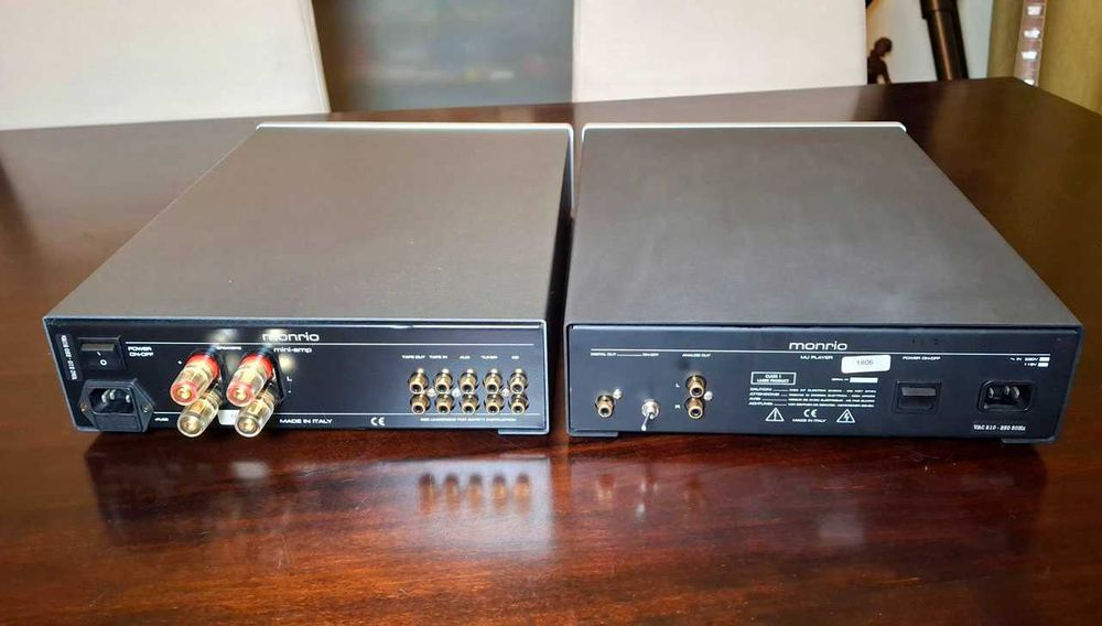 Amplificador e CD High-End Monrio 2x60Wats RMS New Old Stock