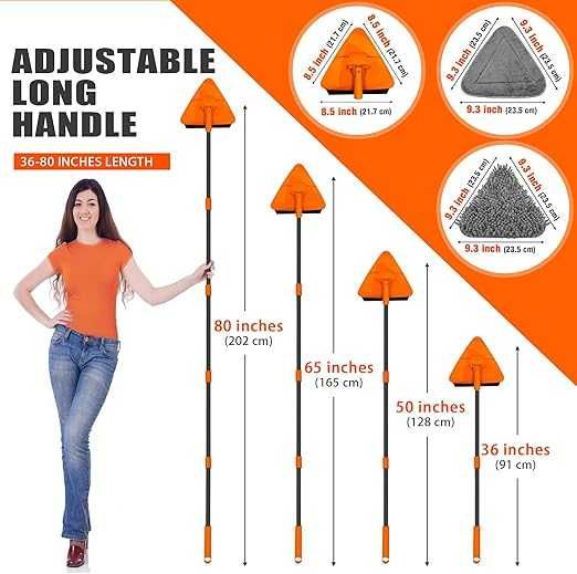 Mop obrotowy ścienny JEHONN + 6 nakładek