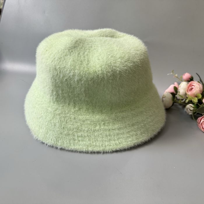 Панама зима осень салатовая зеленая женская