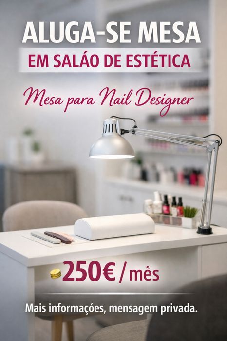 Aluga-se mesa para Nail Designer