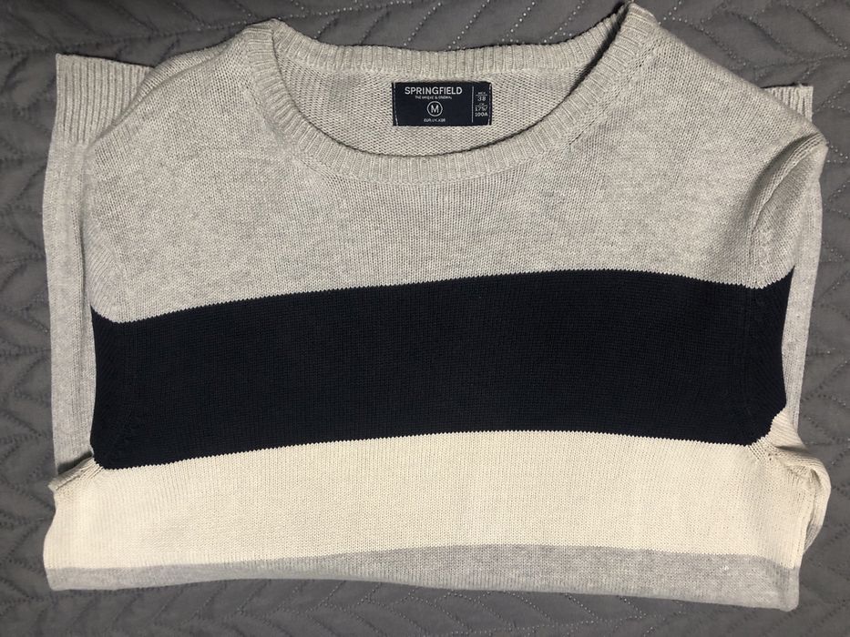 Camisola de malha cinza Springfield