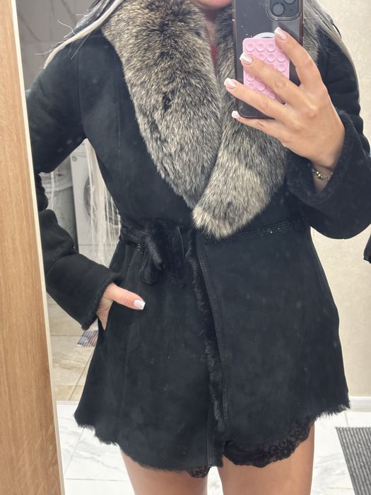 Дубленка  мех песец  натуральная