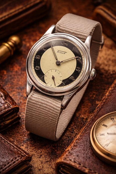 Tissot Bullseye  z 1944 roku II Wojna Światowa  Vintage