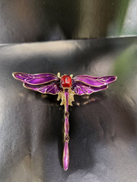Broszka ważka  fiolet