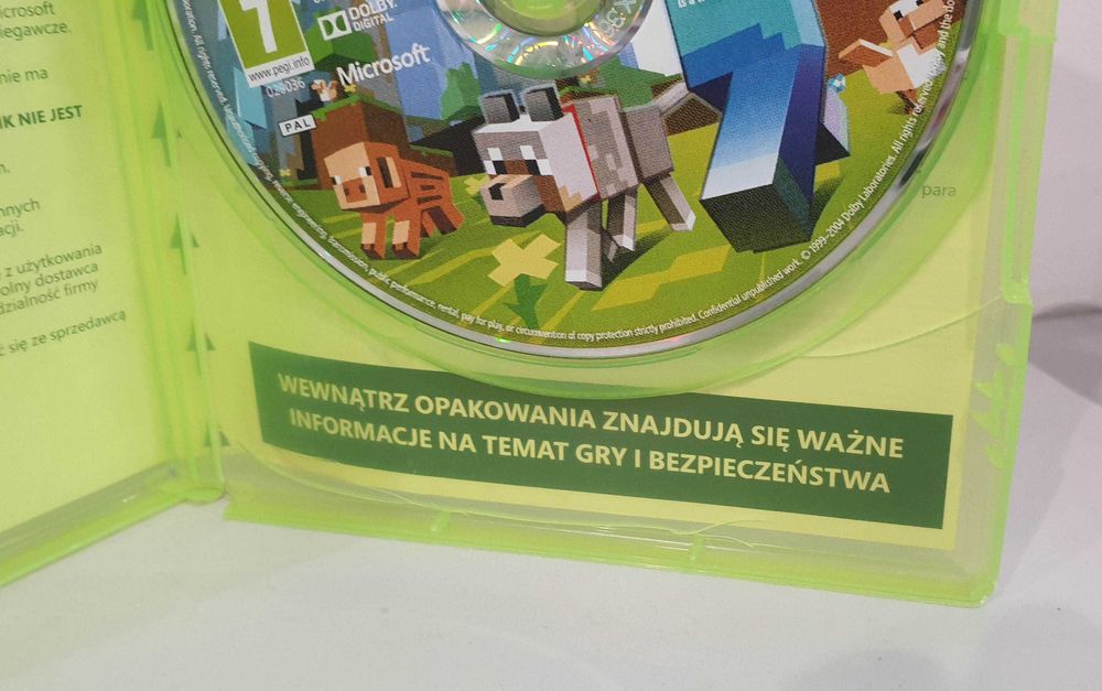 Gra Minecraft Xbox 360 wydanie PL gra po Ang