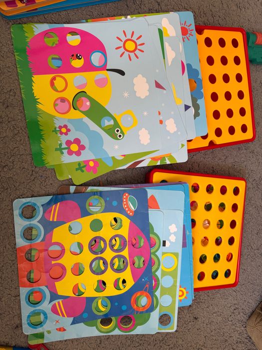 Іграшки планшет, Діно, стаканчики, матрешка, мозаїка за кольорами
