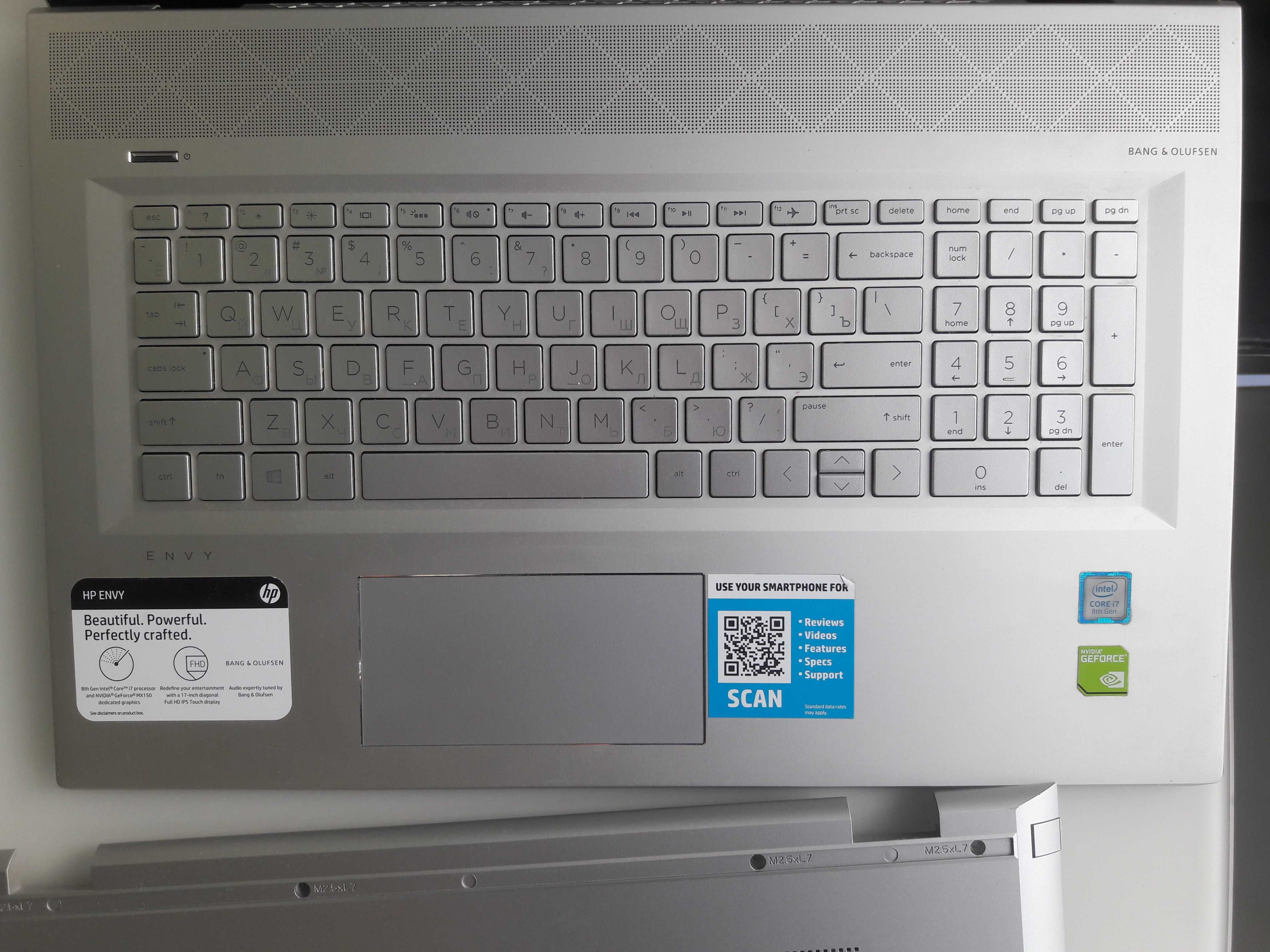 Ноут HP Envy 17m-bw0013dx 17 дюймов, тачскрин, i7 8th gen, L20712-601: ...